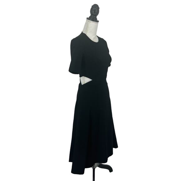 Rosetta Getty Cutout Stretch Jersey Midi Dress In Black - Picture 8 of 16